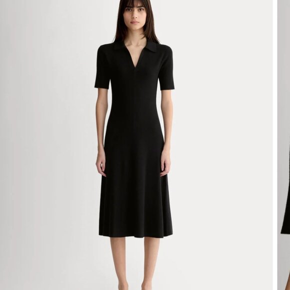 Everlane Dresses & Skirts - NWT Everlane Knit Polo Dress Black XL
